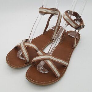 Gap Ankle Cross Strap Sandals Womens 10